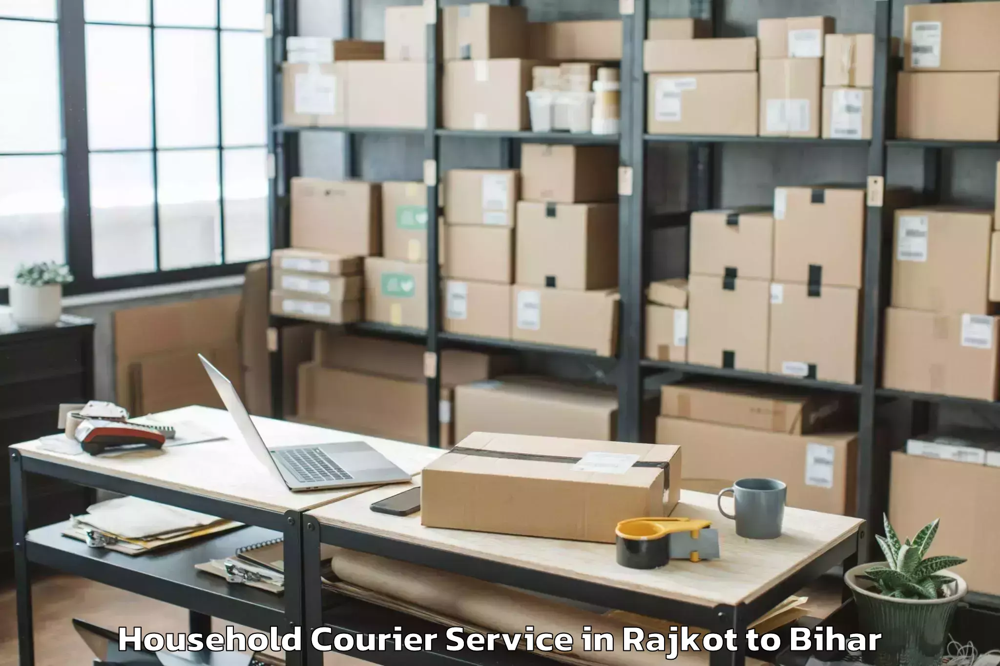 Hassle-Free Rajkot to Mirganj Household Courier